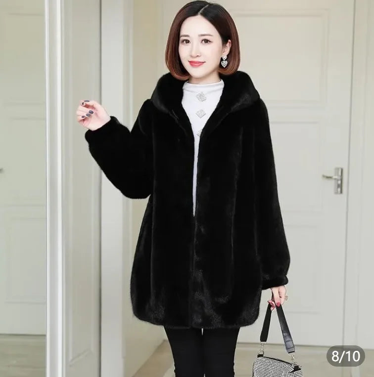 autumn winter women hoode coat