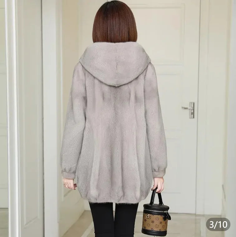 autumn winter women hoode coat