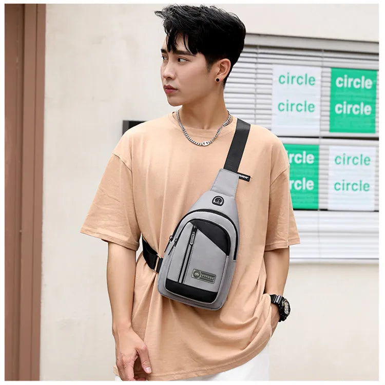 anti theft chest bag travel bag passport case mini crossbody bags for men mountain sports shoulder bag boy keys Mobile phone bag