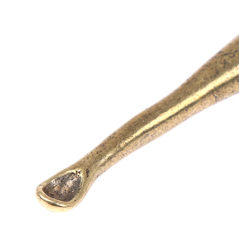 1pc Ear Spoons Retro Brass Dragon Portable Ear Cleaning Tool Ear Pick Ear Wax Remover Curette Cleaner Keychain Pendants
