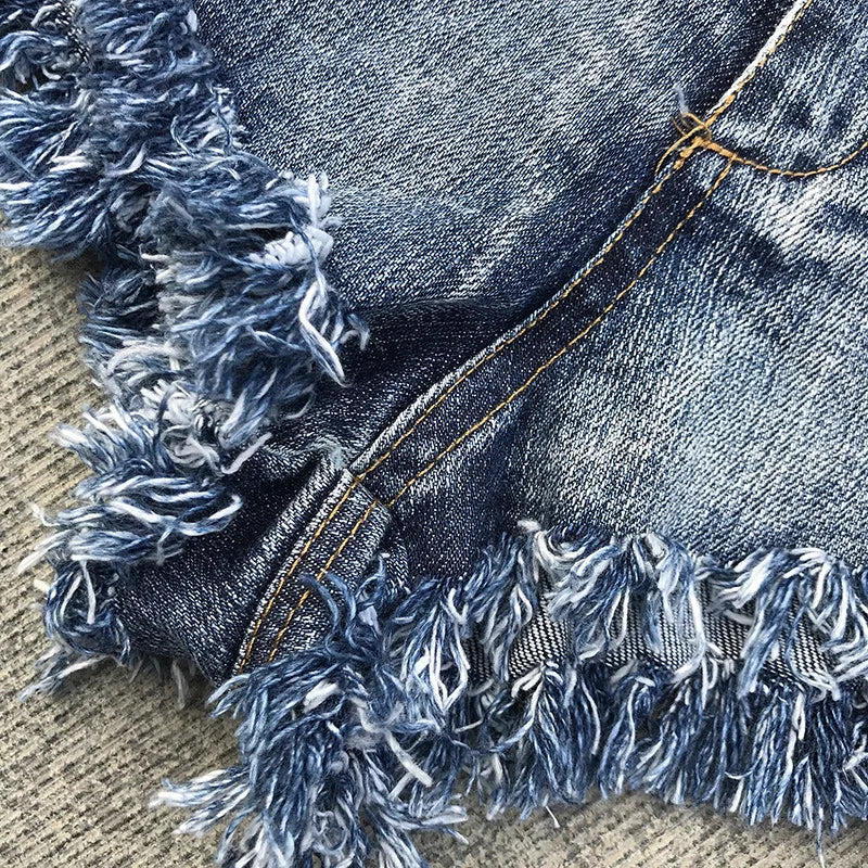 2025 Summer New Women Sexy High Waist Denim Short Jeans Booty Shorts Женские Шорты