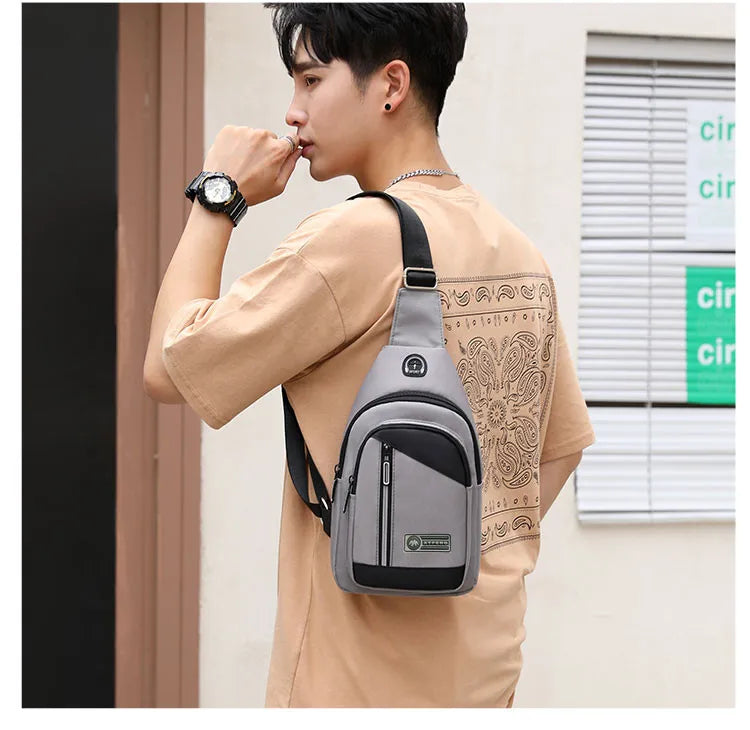 anti theft chest bag travel bag passport case mini crossbody bags for men mountain sports shoulder bag boy keys Mobile phone bag