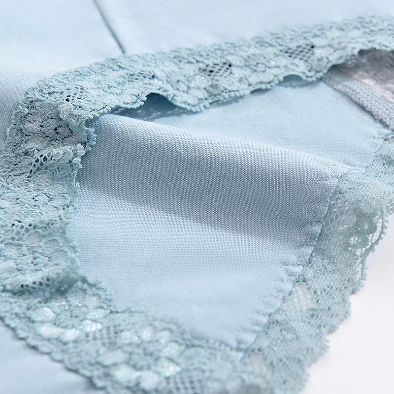 Gentle.Bear High Waist Lace Cotton Women's Panties Large Size XXXXL Breathable Women Underwear Elastic Soft Ladies briefs