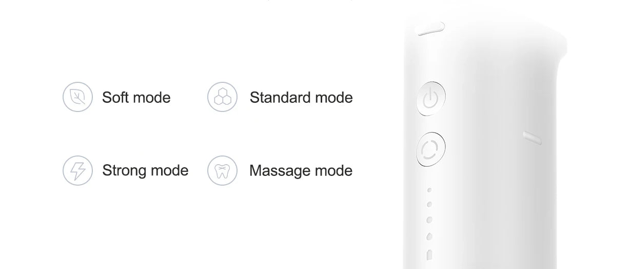 XIAOMI MIJIA Portable Oral Irrigator F400 4 Mode 200mL Water Tank 1700 Time/m Water Spray Retractable Irrigator Flosser Pick Jet