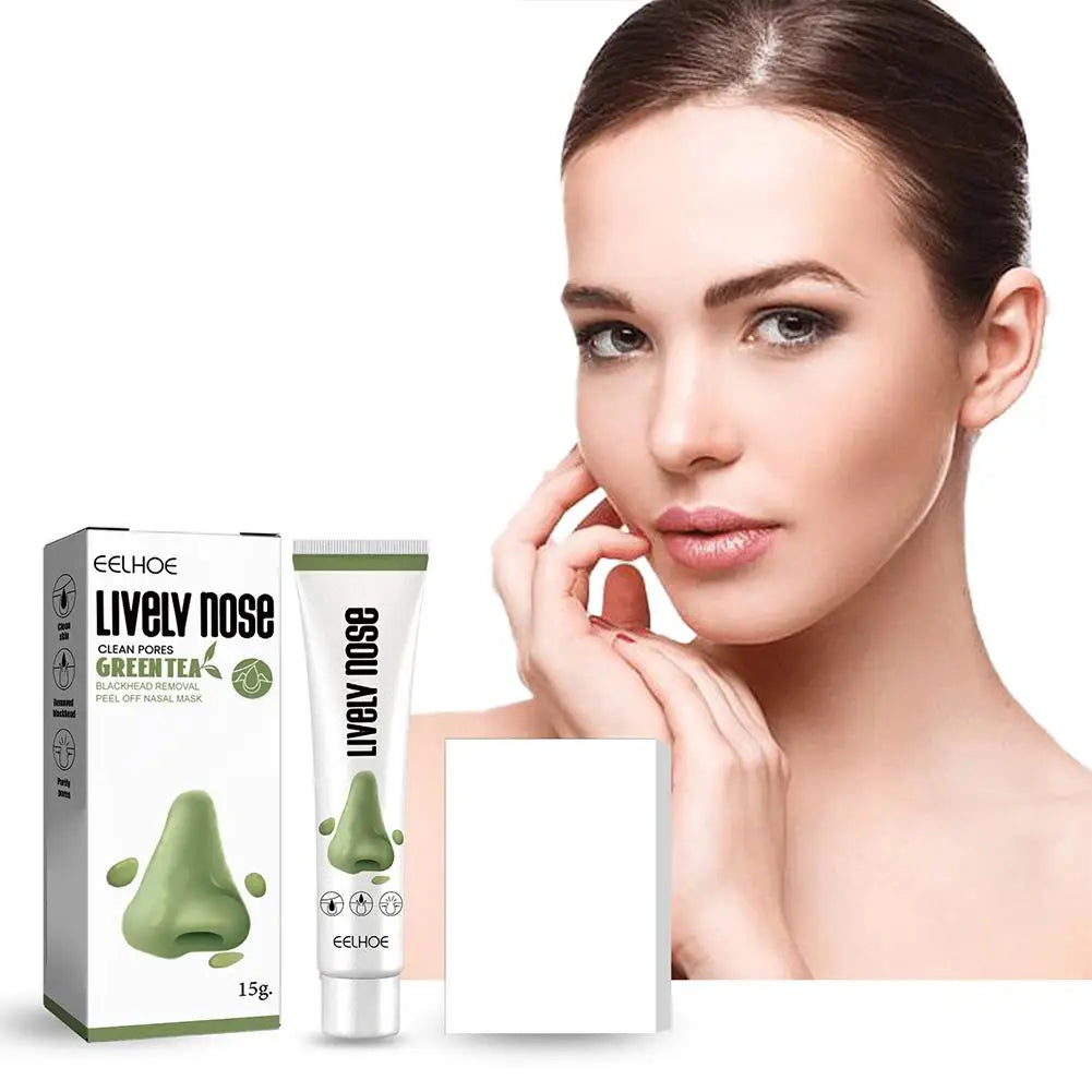 White Blackhead Remover Cream Paper Plant Pore Strips Nose Acne Cleansing Black Dots Peel Off Mud Mask Treatments Skin Care 30g