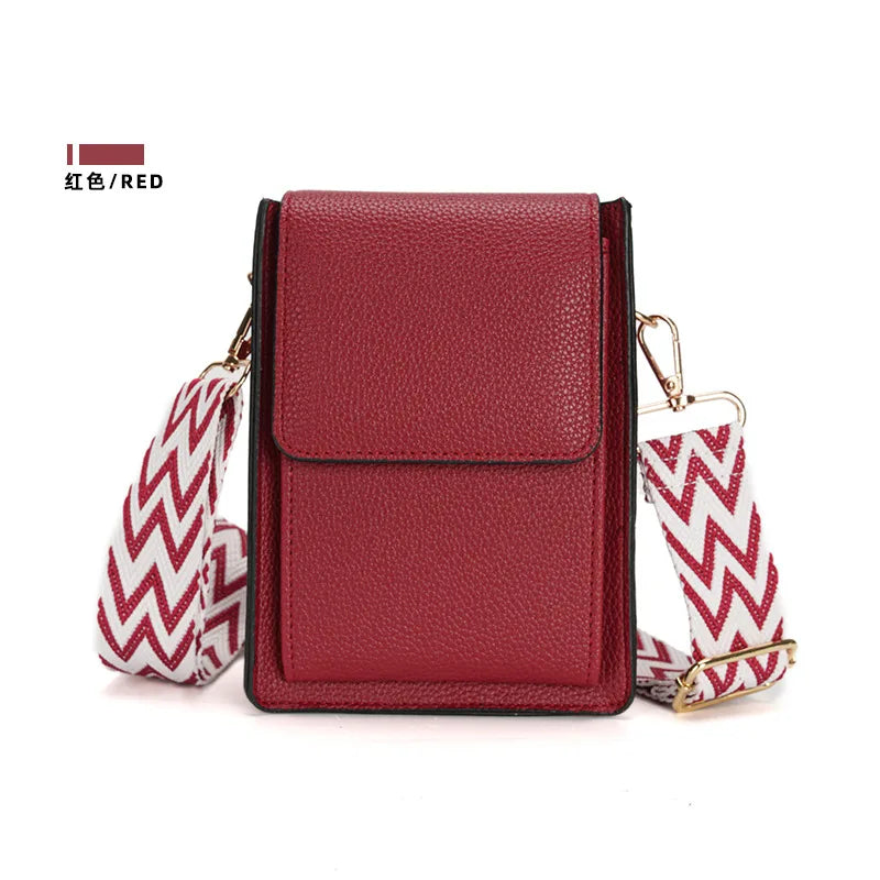 Multi-Card Slot Mobile Phone Bag Women's Niche Single Shoulder Thin Crossbody Bag Simple Multi-Functional Adjustable Shoulder Strap Large Capacity