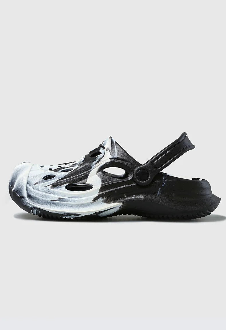 Comwarm Men's Summer Clogs Slippers New Fashion Camouflage Garden Sandals Outdoor Classic Beach Slippers Soft EVA House Slides