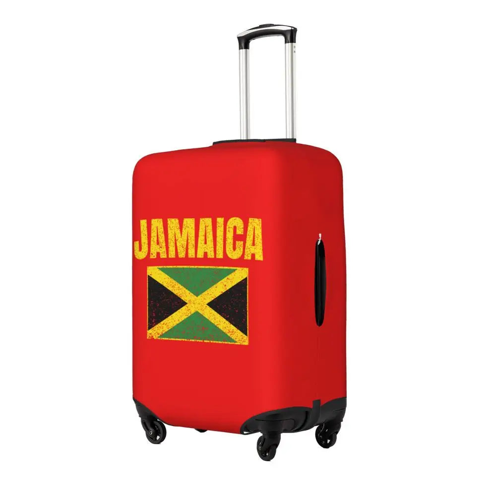 Custom Cute Jamaica Rasta Judah Lion Rastafari Flag Luggage Cover Protector Dust Proof Travel Suitcase Covers