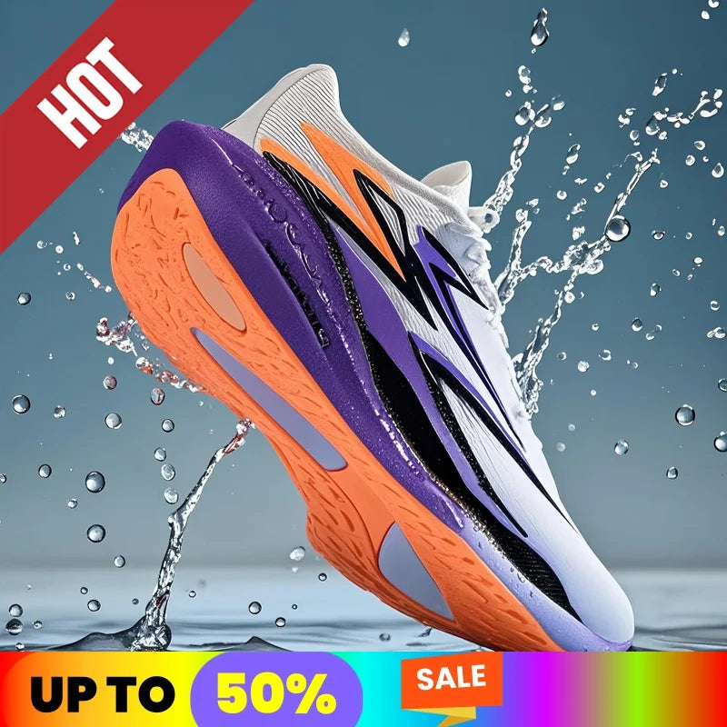 Running Sneakers Men Lightweight Breathable Wear-Resistant Carbon Plate Shoes Comfort Marathon Athletic Sports Shoes for Man