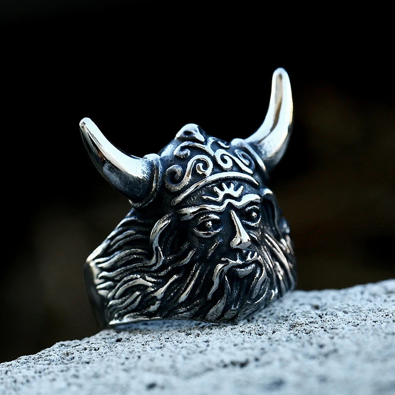 BEIER 2022 New Creative Design Prajna Mask Ring Japanese Gothic Popular Jewelry Gift Locomotive Jewelry