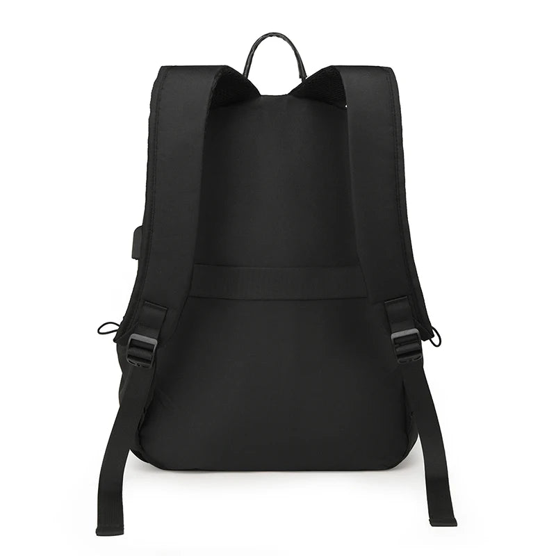 Boys' school backpack, university backpack, waterproof and lightweight black backpack, casual day bag, boys' and girls' backpack