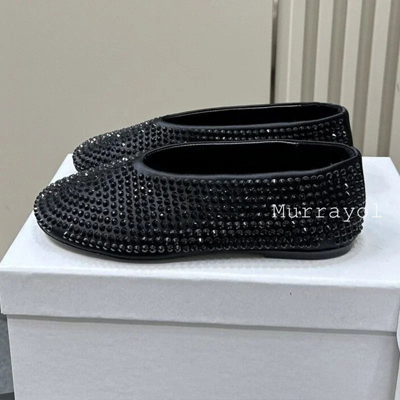 New Round Toe Mesh Breathable Mary Jane Shoes Women Solid Color Flat Shoes Summer Leisure Vacation Single Shoes Loafers