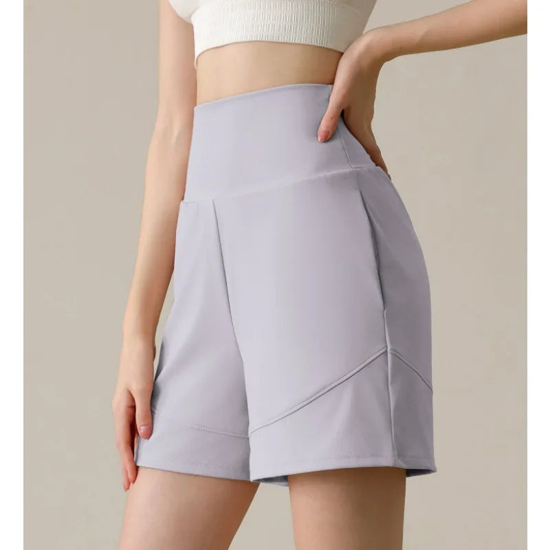 Women's Loose Fitting Slimming Nylon Sports Capris, Casual Fitness Training Pants, Running Pants, Cycling Short, Summer