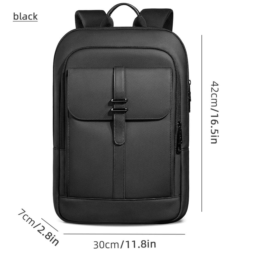 HcanKcan Men's Business Backpack Slim Waterproof 15.6 Inch Laptop Bag Casual College School Backpack Travel Rucksack Work Bags