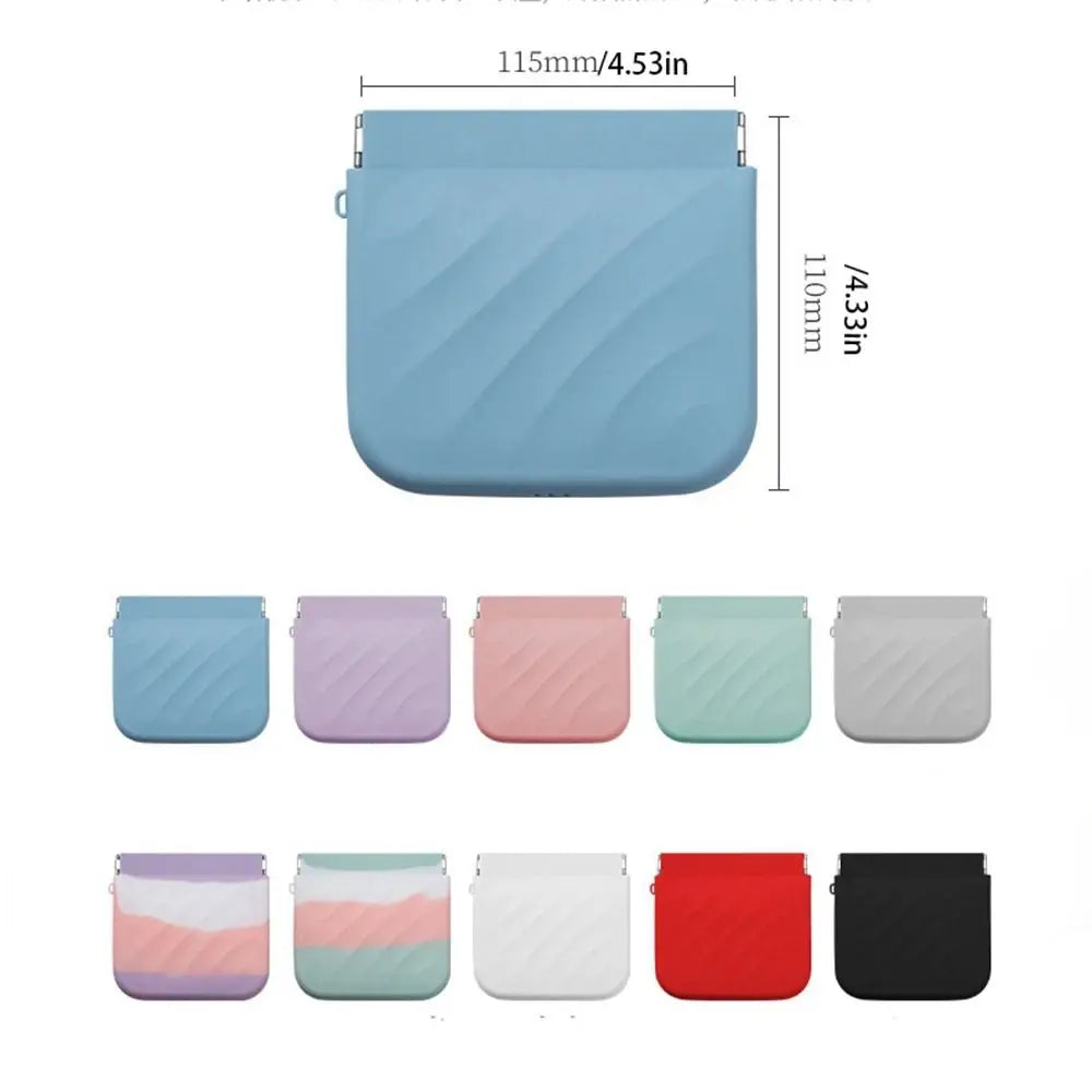 Silicone Mini Cosmetic Bag Makeup Bag Travel Supplies Lipstick Storage Bag Self-closing Storage Bag Coin Bag Change Storage