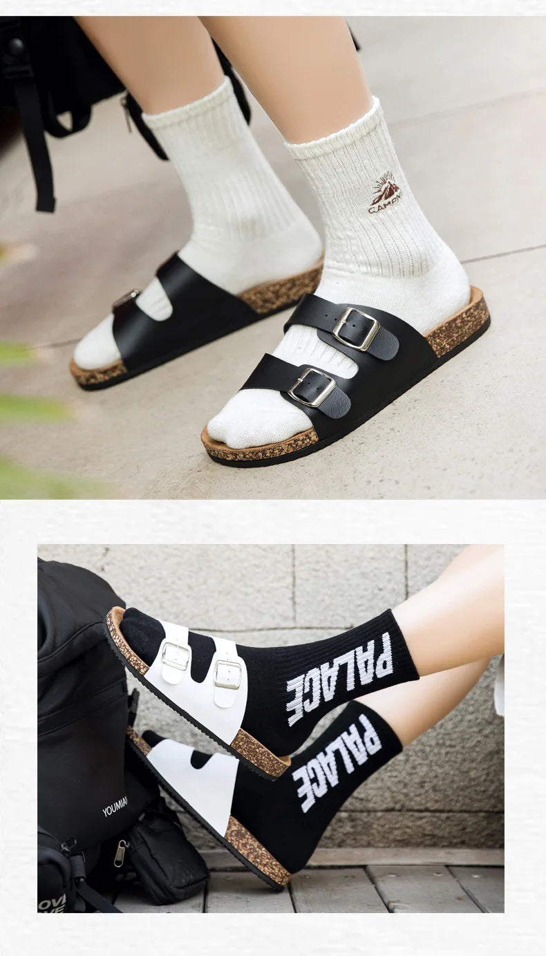 2025 new Birken slippers men's and women's classic cork flip-flops cross-border foreign trade couple out slippers