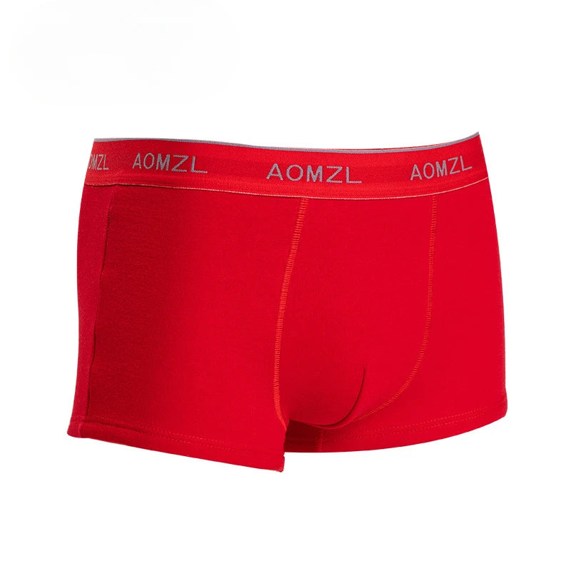 Mens Boxer Underwear Fleece-Lined High Waisted Winter Thickened Shorts U Convex Pouch Lingerie Underpants Breathable Panties