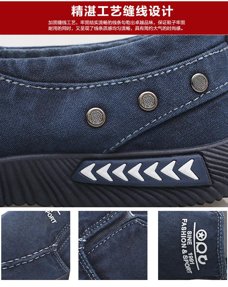 Men Shoes Casual Walking Flats Slip-on Canvas Shoes Spring Summer Breathable Lightweight Loafers Male Sneakers Zapatos De Hombre