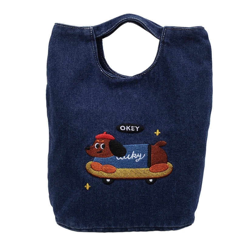 American Retro Japanese Style Tote Bag 2025 New Large Capacity Korean Commuting Portable Bucket Bag Relaxed Feeling Women's Bag