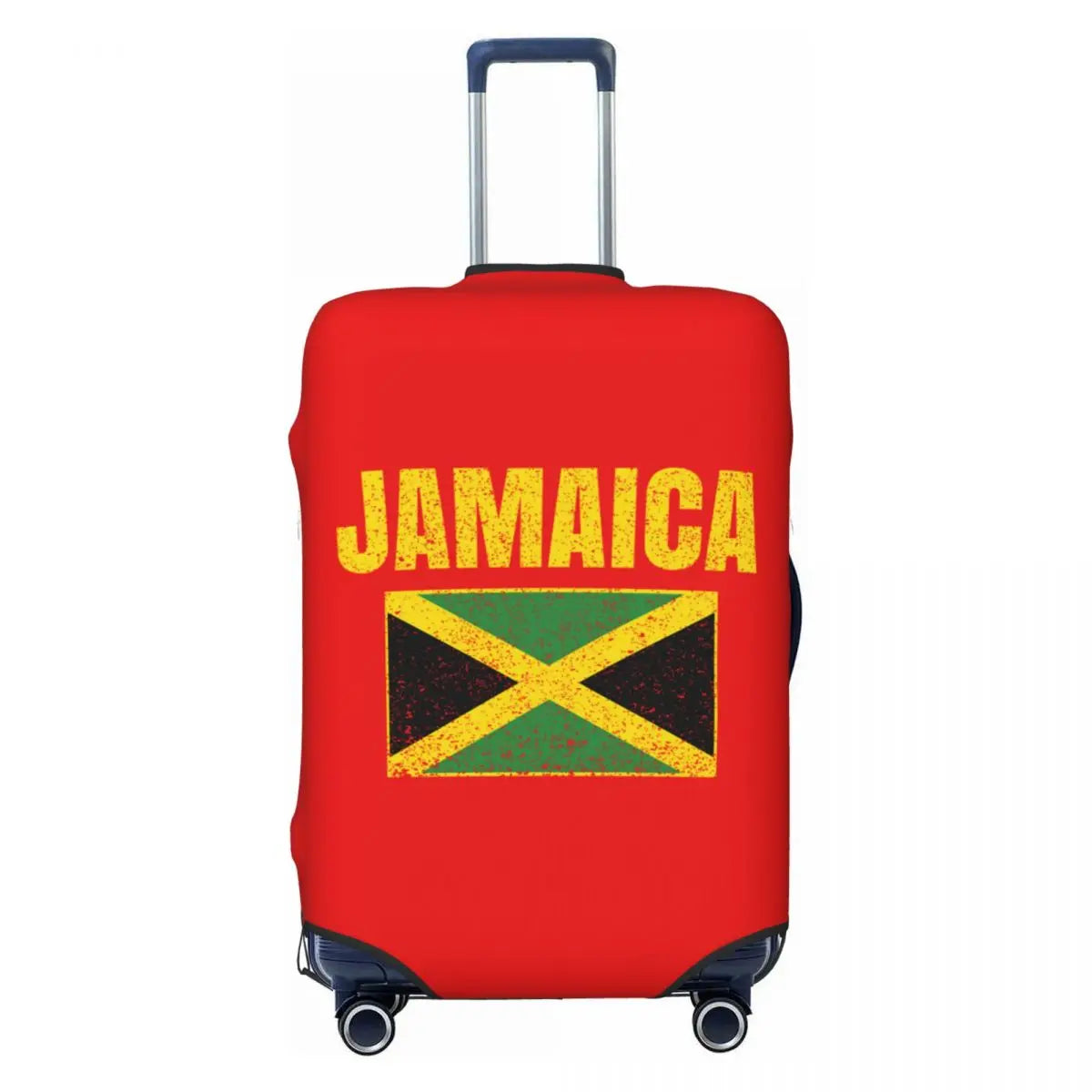 Custom Cute Jamaica Rasta Judah Lion Rastafari Flag Luggage Cover Protector Dust Proof Travel Suitcase Covers