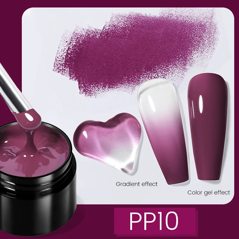 BORN PRETTY 5ml Solid Nail Tips Gel Nail Polish False Fake Nail Tips Transparent Clear Nail Patch Gel Modelling Easy Stick