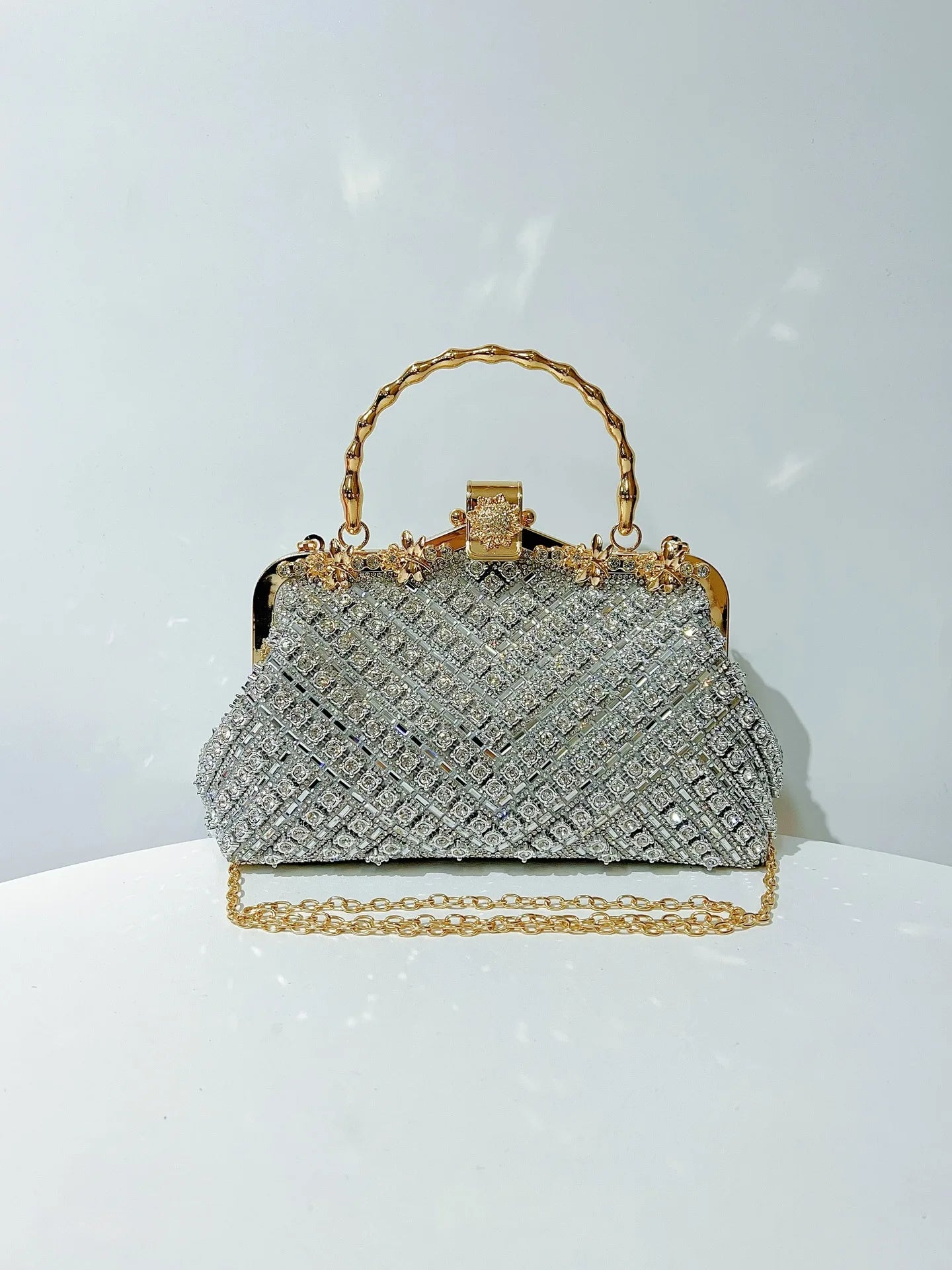 Luxury Crystal Shiny Rhinestones Diamonds Evening Bag Women Glitter Handbag Wedding Party Clutch Purse Shoulder Bag 2025 New