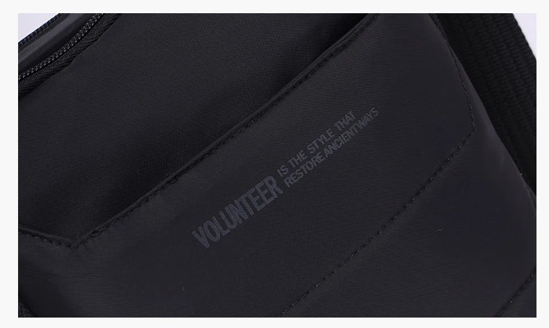 Volunteer Crossbody Bags for Men Waterproof Oxford Cloth Phone Sling Bag Male Light Weight Hiking Climbing Shoulder Bag 1713-12