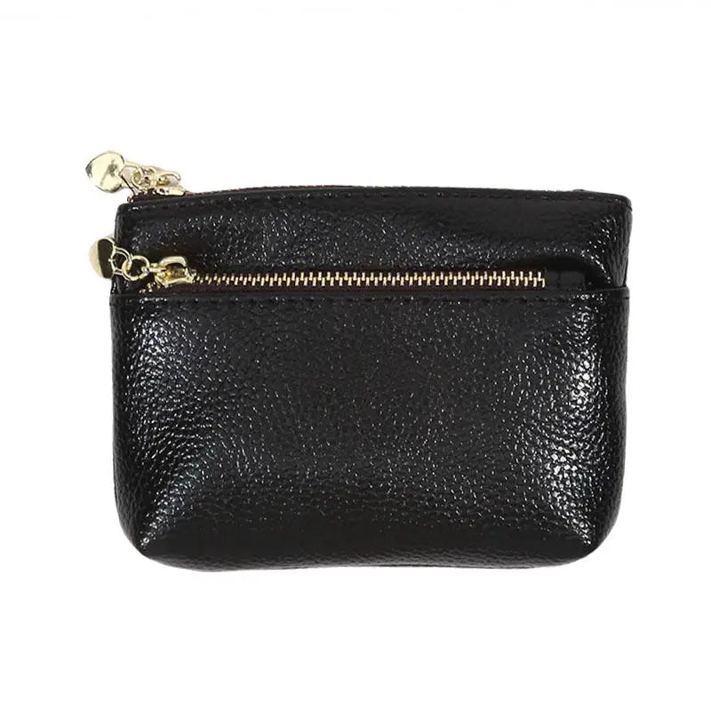 PU Leather Mini Coin Purse Card Holder for Women Zipper Coin Wallet Mini Wallet Ladies Double Zipper Coin Purse Key Wallets