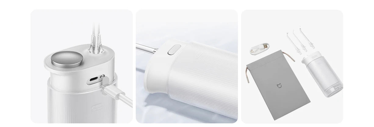 XIAOMI MIJIA Portable Oral Irrigator F400 4 Mode 200mL Water Tank 1700 Time/m Water Spray Retractable Irrigator Flosser Pick Jet