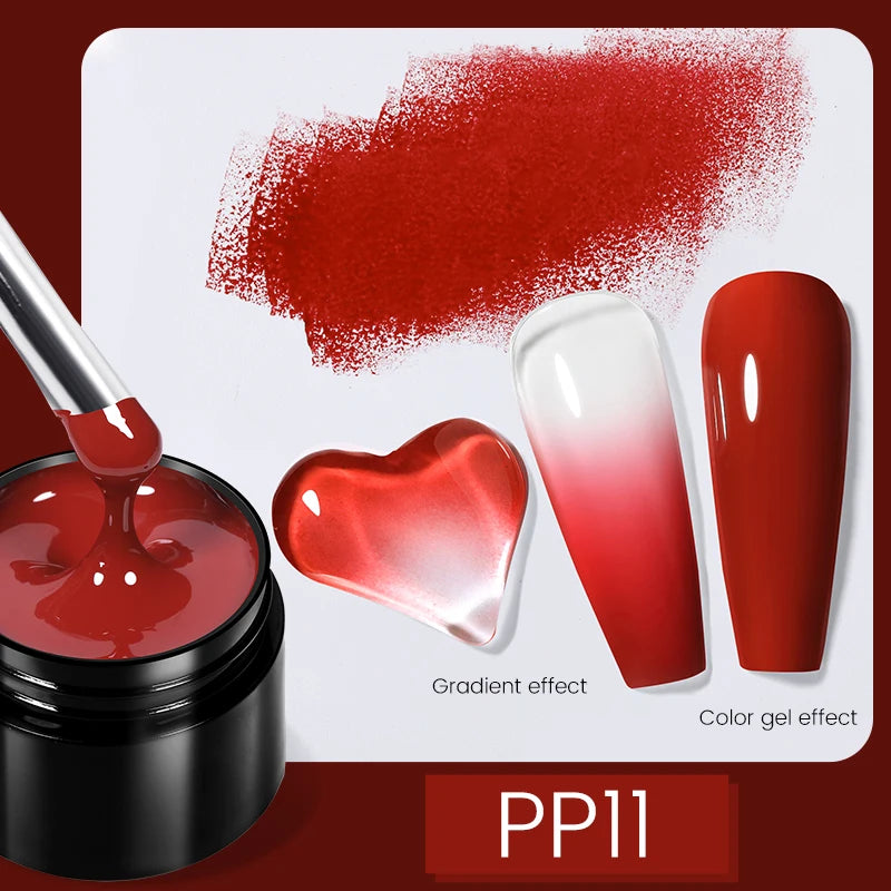 BORN PRETTY 5ml Solid Nail Tips Gel Nail Polish False Fake Nail Tips Transparent Clear Nail Patch Gel Modelling Easy Stick