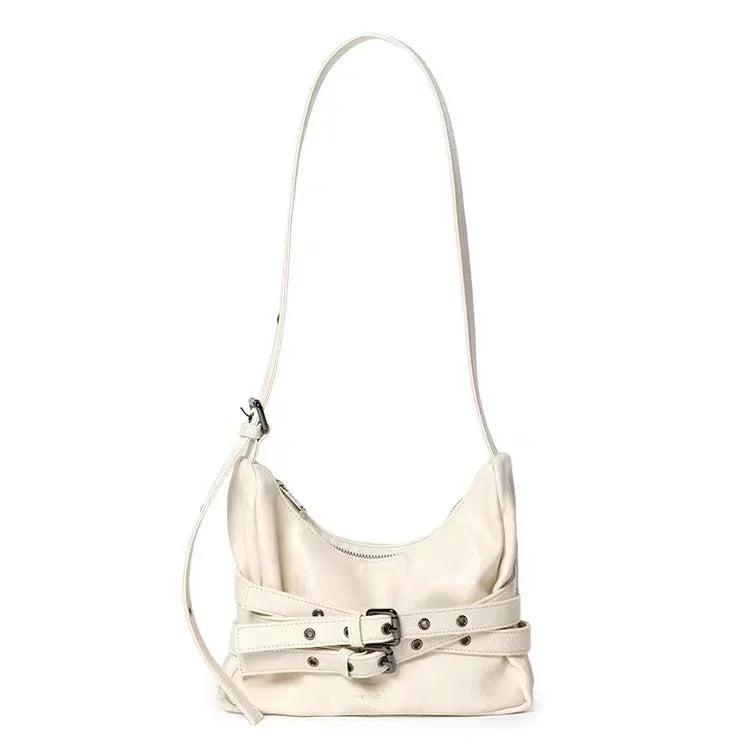 NEW Korean Star's Same Crossbody Bag Samoondoh Trendy Cool Motorcycle Bag Designer Y2K Handbags Casual Single Shoulder Bags