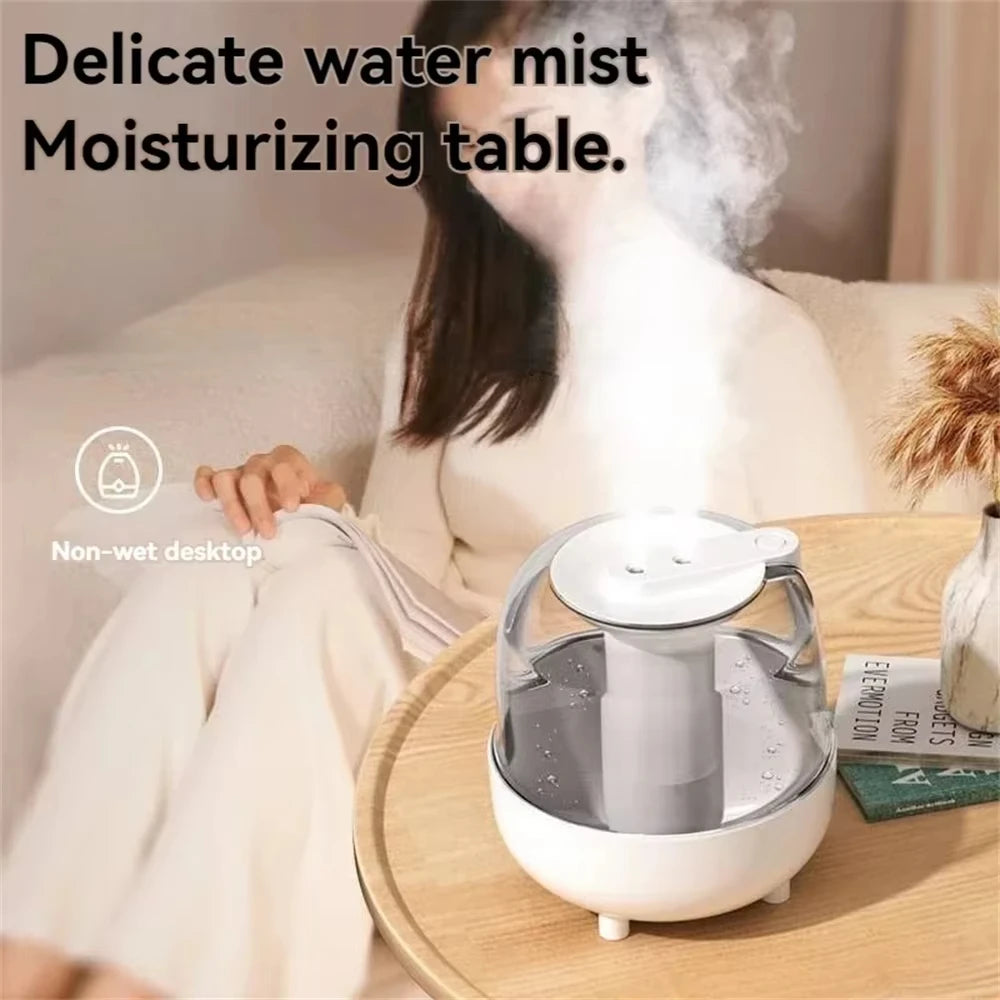 4L Air Humidifier 2 Spray Nozzle Mode Mist Maker Perfume Aroma Diffuser Home Office Large Capacity Color Night Light Purifier