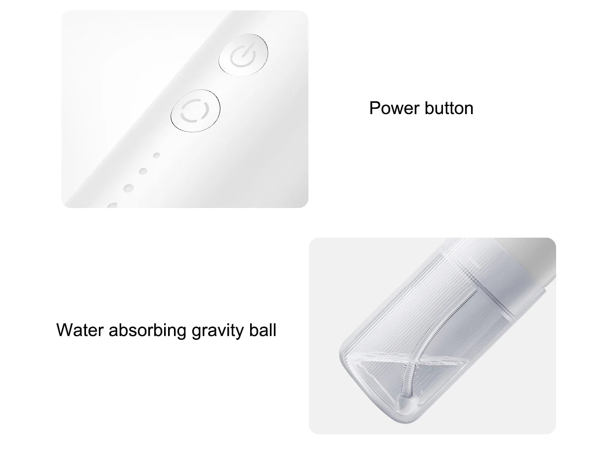 XIAOMI MIJIA Portable Oral Irrigator F400 4 Mode 200mL Water Tank 1700 Time/m Water Spray Retractable Irrigator Flosser Pick Jet