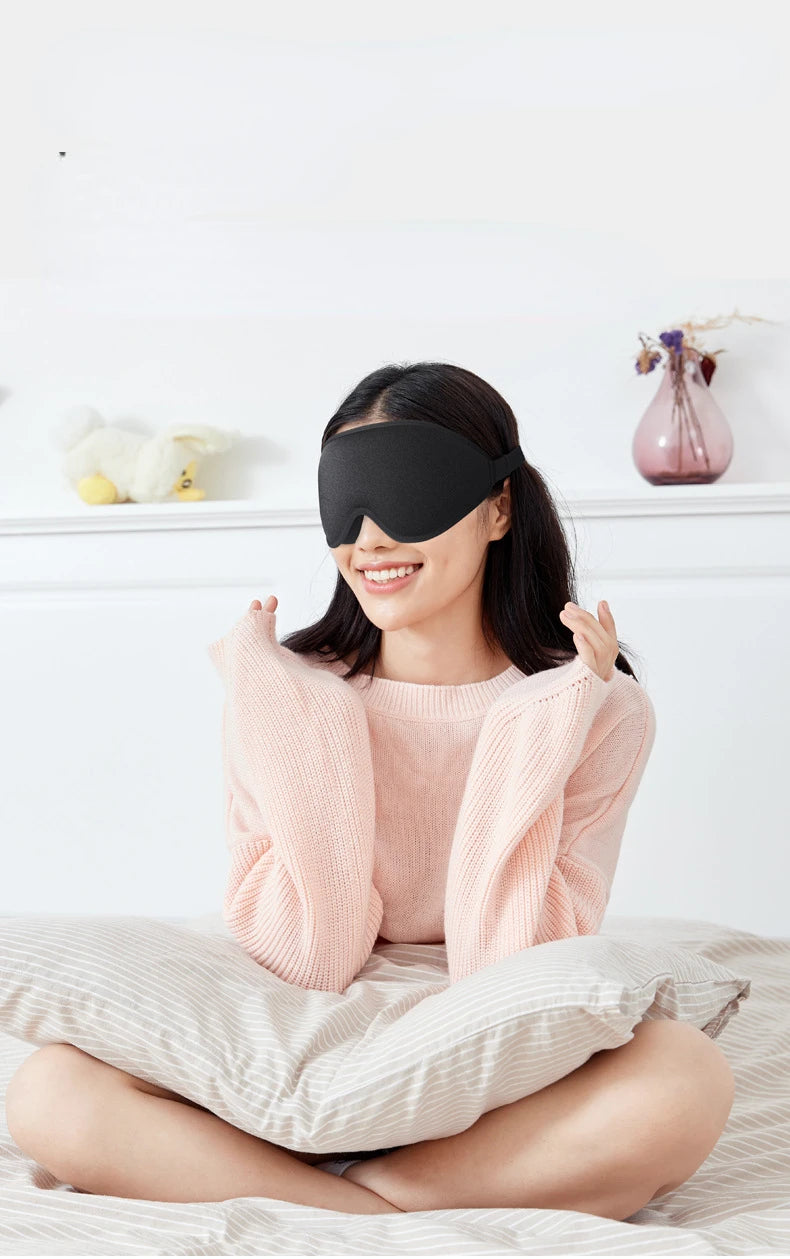 3D Sleep Mask Blindfold Sleeping Aid Eyepatch Eye Cover Sleep Patches Eyeshade Breathable Face Mask Eyemask Health Care for Rest
