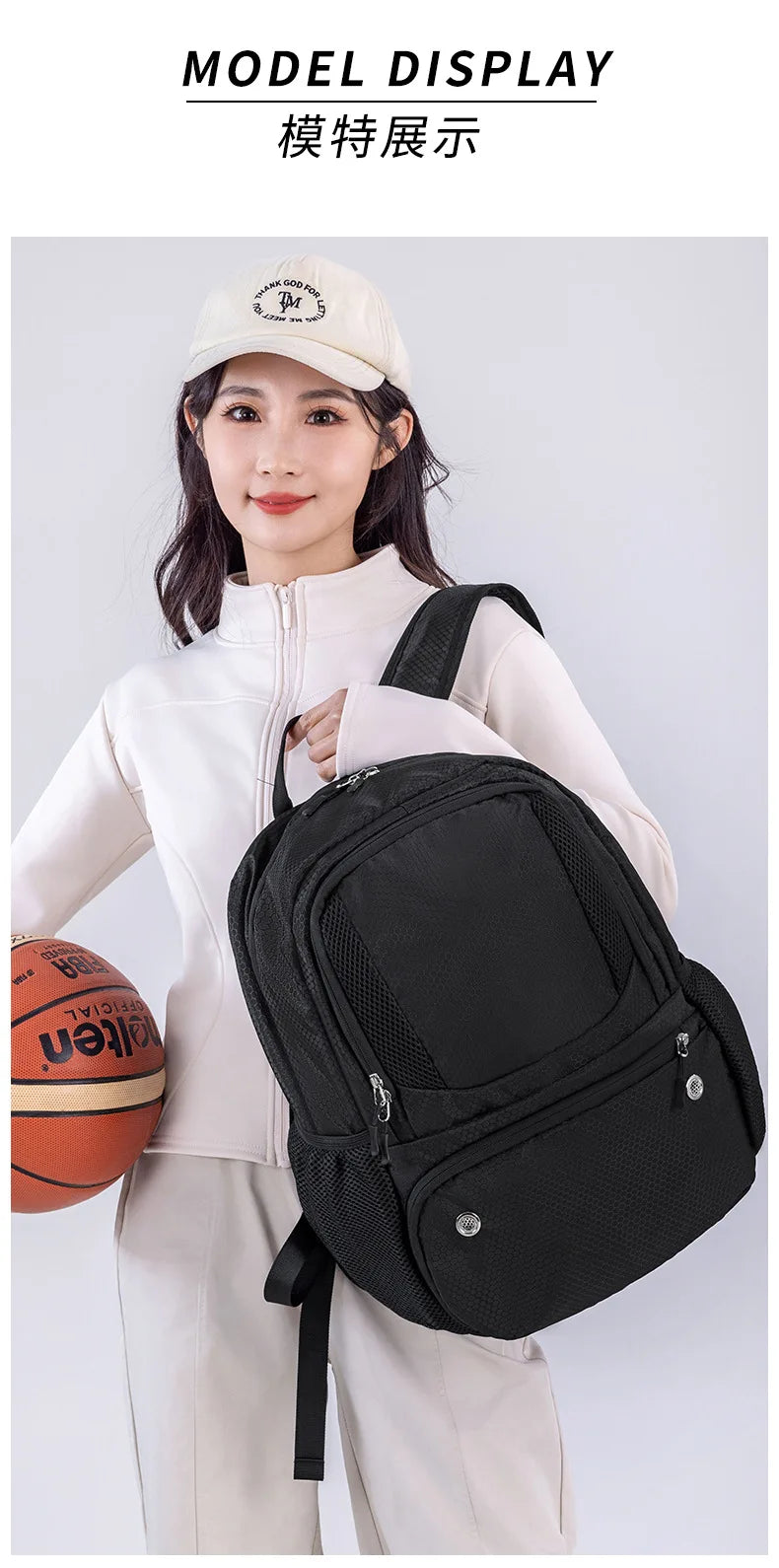 Custom Sports Basketball Bag Backpack Football Training Backpack Logo Volleyball Storage Bag Team Match Printed Logo Number