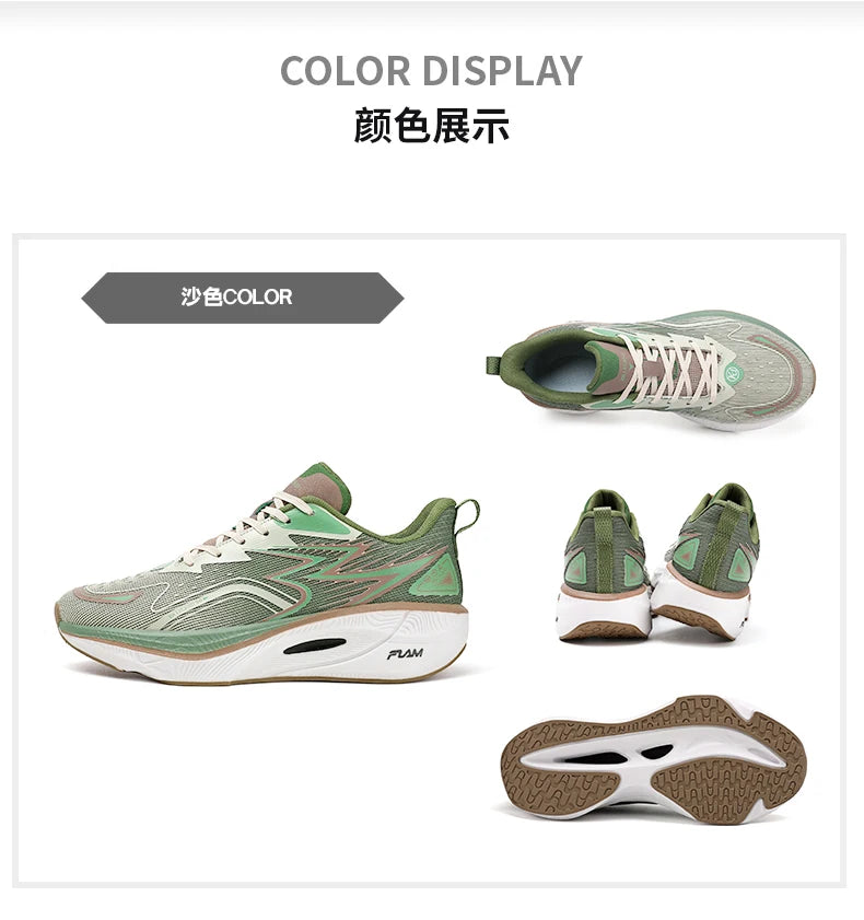 Running Sneakers Men Lightweight Breathable Wear-Resistant Carbon Plate Shoes Comfort Marathon Athletic Sports Shoes for Man