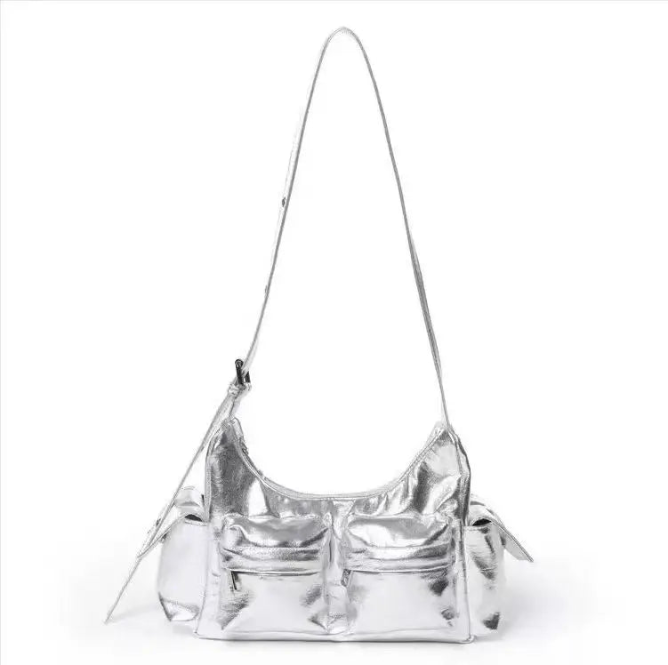 NEW Korean Star's Same Crossbody Bag Samoondoh Trendy Cool Motorcycle Bag Designer Y2K Handbags Casual Single Shoulder Bags
