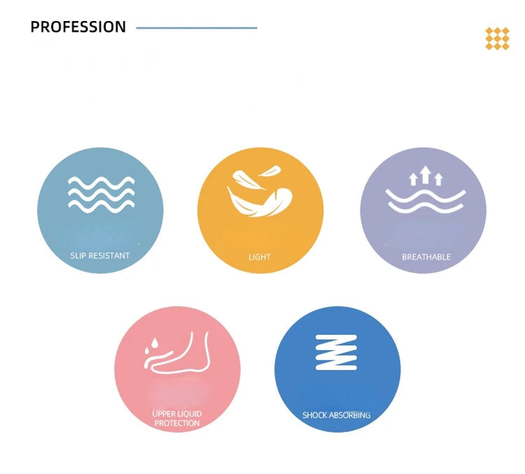 Chef Shoes Lightweight and Slip-resistant EVA Sandles for Doctors Nurses in Hospitals and Labs