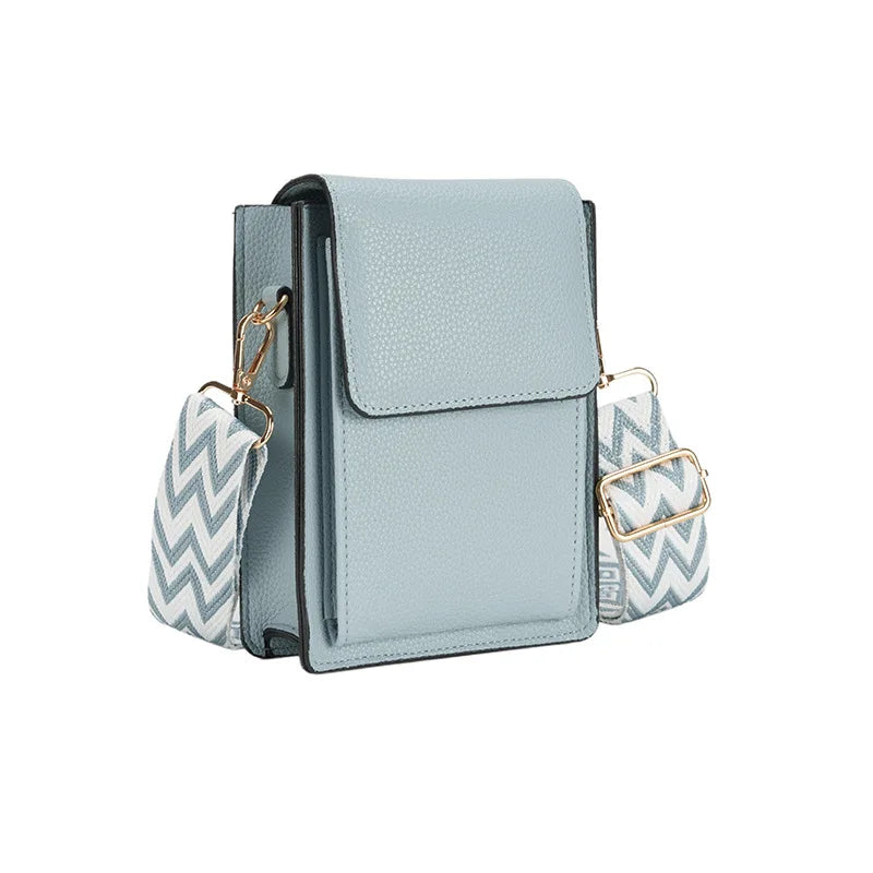 Multi-Card Slot Mobile Phone Bag Women's Niche Single Shoulder Thin Crossbody Bag Simple Multi-Functional Adjustable Shoulder Strap Large Capacity