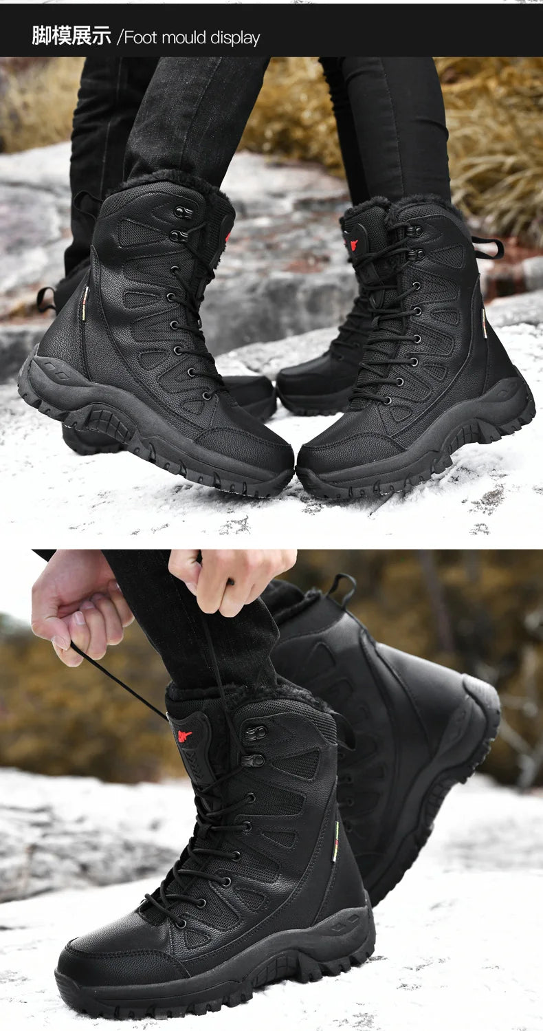 Men Tactical Boots Brand Climbing Shoes Waterproof Outdoor Ankle Male Breathable Women Motorcycle Casual Hiking Shoes Size Boot