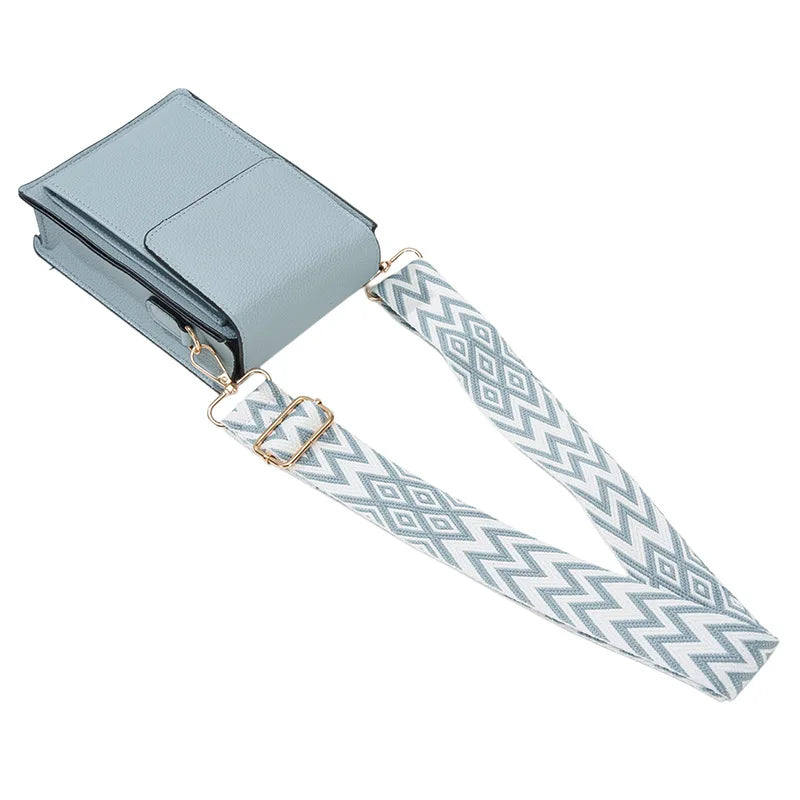 Multi-Card Slot Mobile Phone Bag Women's Niche Single Shoulder Thin Crossbody Bag Simple Multi-Functional Adjustable Shoulder Strap Large Capacity