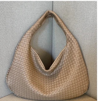 Women's woven handbag commuter bag