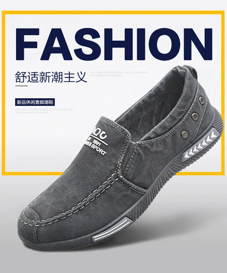 Men Shoes Casual Walking Flats Slip-on Canvas Shoes Spring Summer Breathable Lightweight Loafers Male Sneakers Zapatos De Hombre