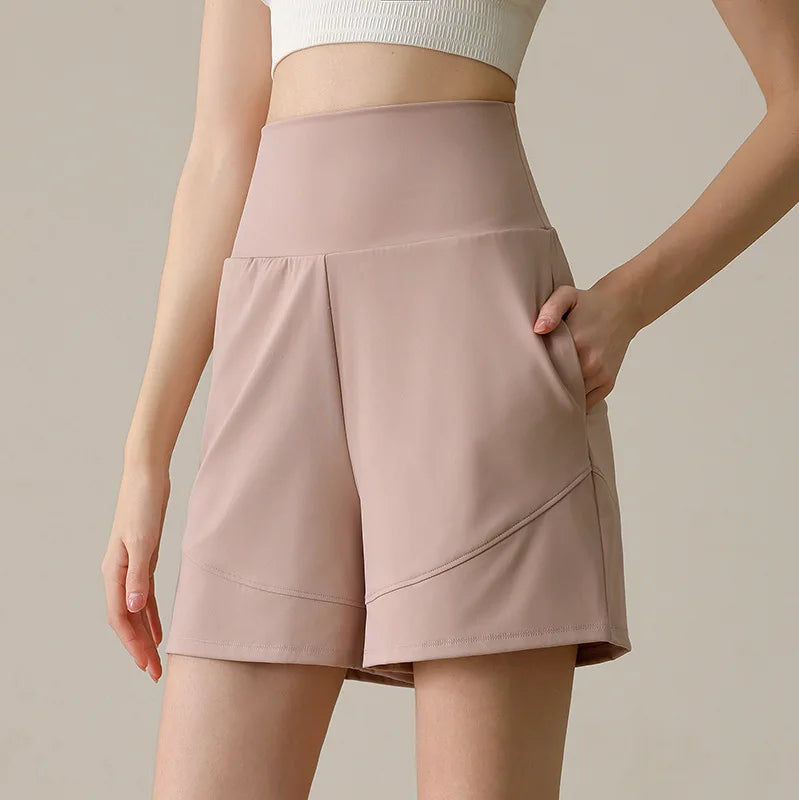 Women's Loose Fitting Slimming Nylon Sports Capris, Casual Fitness Training Pants, Running Pants, Cycling Short, Summer