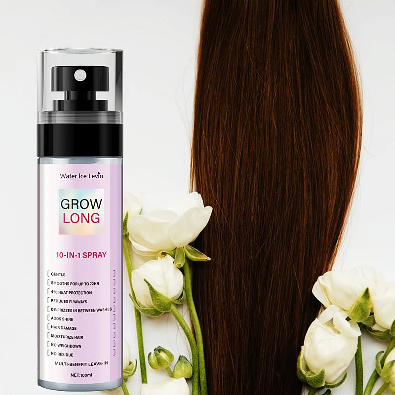 100ml, 10 in 1 Long Hair Care Spray, Innovative Technology to Achieve All-Round Care, Create Natural Lotus Pine Feeling, Gently Sprayed with Various Hair Problems