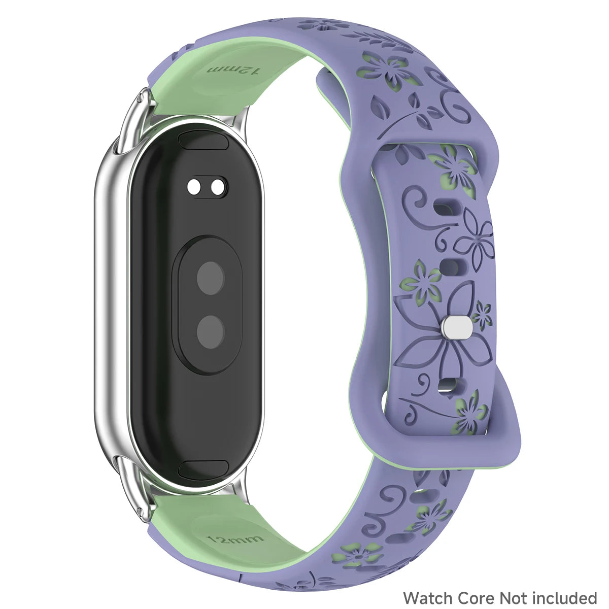 Women Silicone Flower 3D Engraved Bracelet for Xiaomi Band 9 NFC Smart Watch Breathable Watchband for Xiaomi Band 8 NFC strap