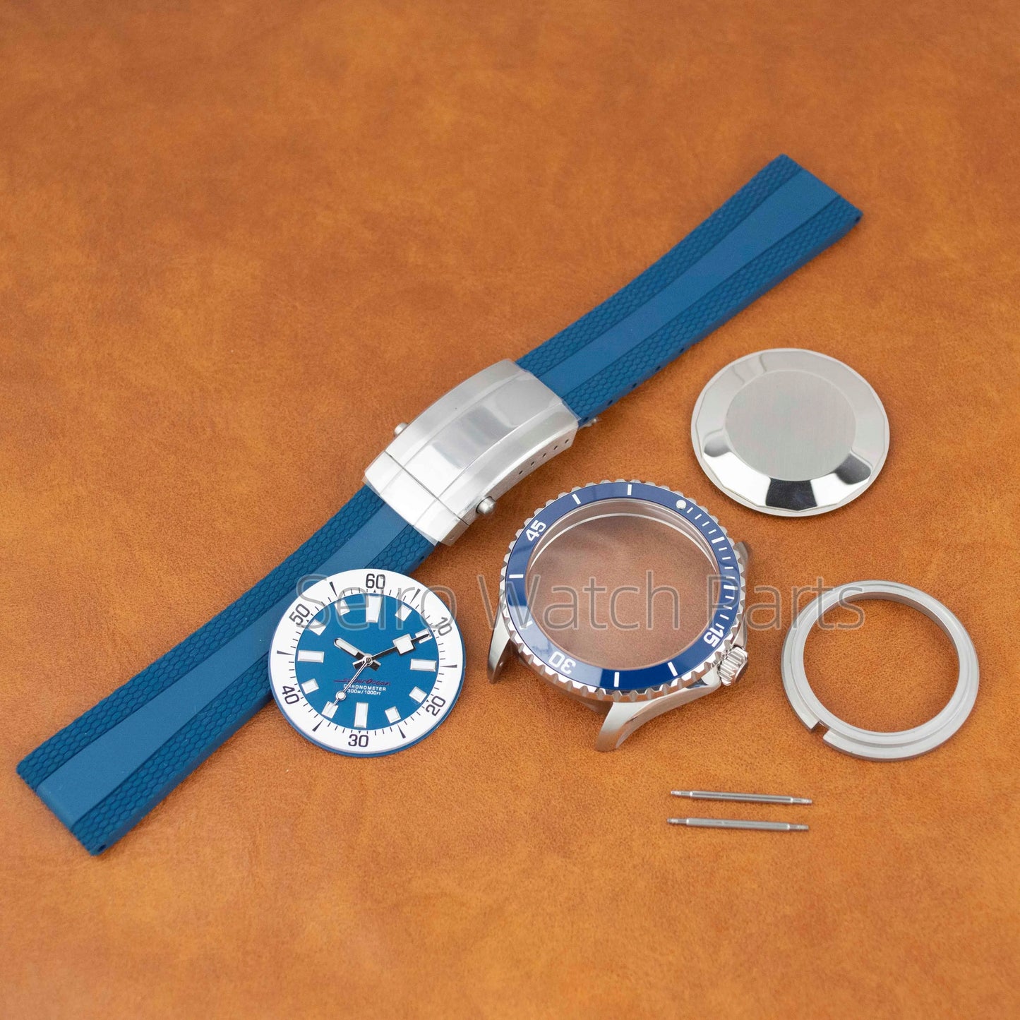 for SUPEROCEAN NH35 Case Rubber Strap Dial Hands 200m Dive Watch Men Stainless Steel Sapphire Crystal fit for NH35 NH36 Movement