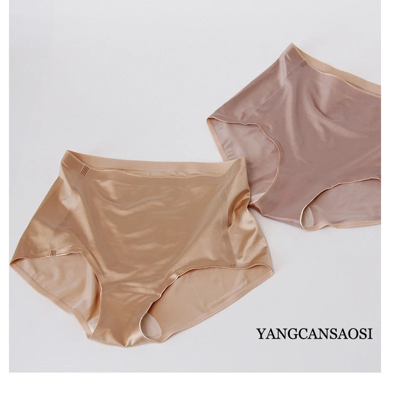 Women's Sexy Traceless Natural Silk Thin Breathable Skincare High Waist Traceless Triangle Pants