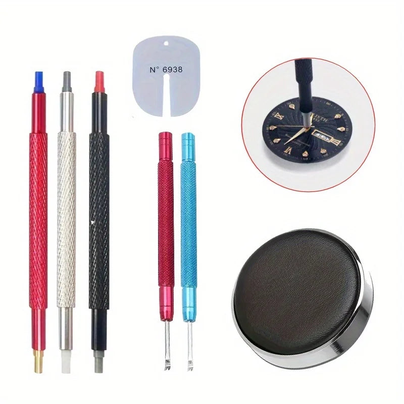 Steel Watch Dial Pointer Remover Watch Repair Tool Sets Watch Needles Picker Lifter Fitting Hands Remover Presser for Watchmaker