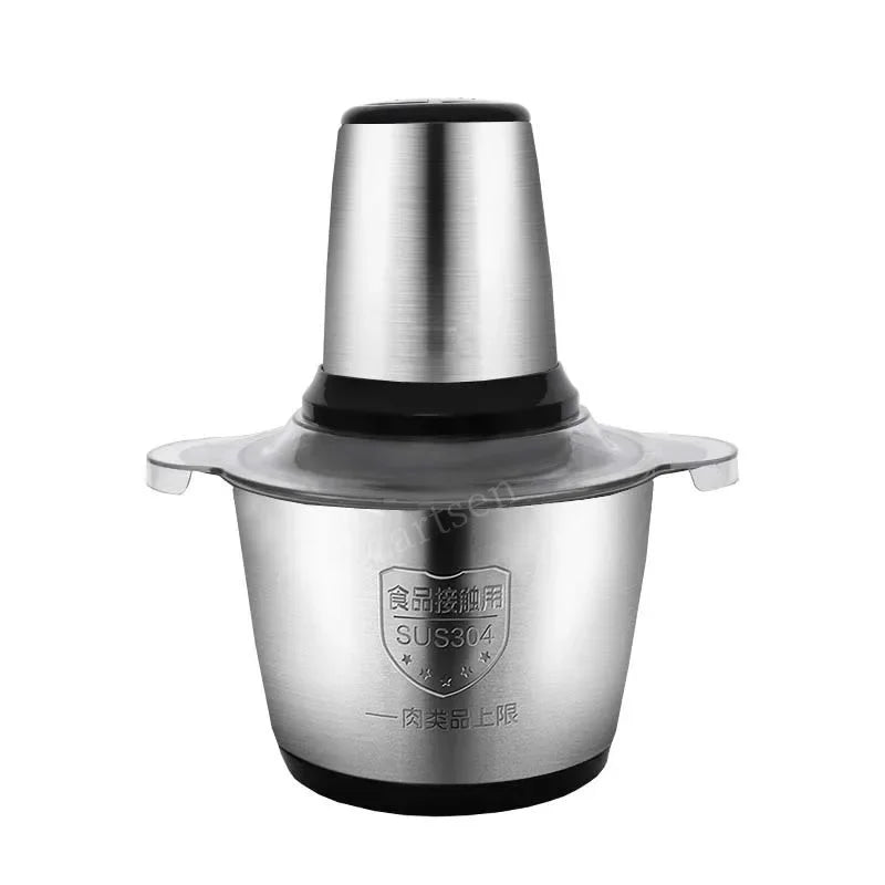 2 Speeds 30000W Stainless Steel 2L/3L Capacity Electric Chopper Meat Grinder Mincer Food Processor Slicer